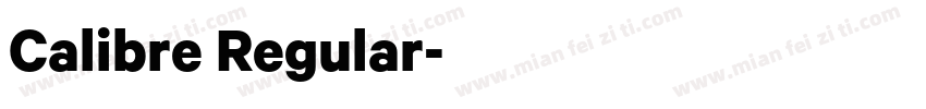 Calibre Regular字体转换